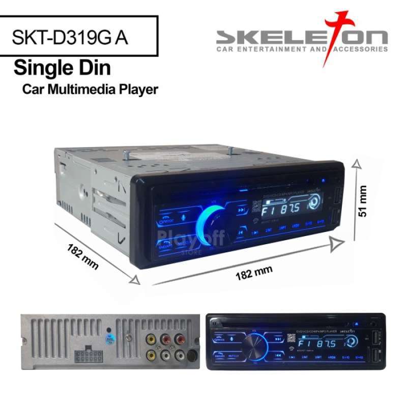 Promo Single Din DVD Multimedia Player Bluetooth USB Diskon 23 di