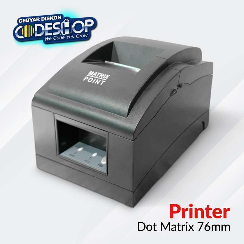 Promo Matrix Point Tmp7645 Ac Printer Dot Matrix Auto Cutter Cetak