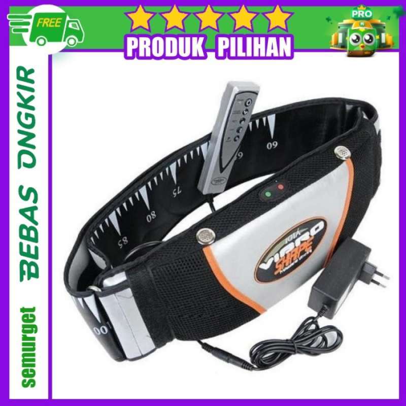 Vibro Shape Slimming Belt Body Massage Sabuk Getar Pelangsing