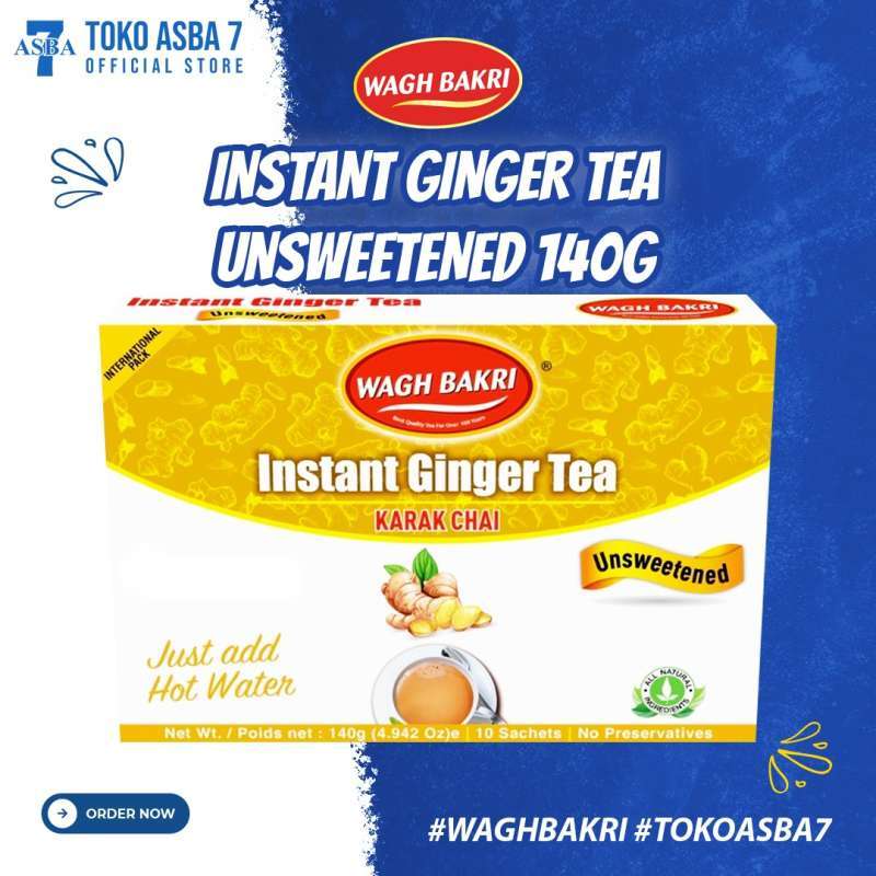 Jual WAGH BAKRI INS GINGER TEA UNSWEETENED 140G di Seller TOKO ASBA7 ...