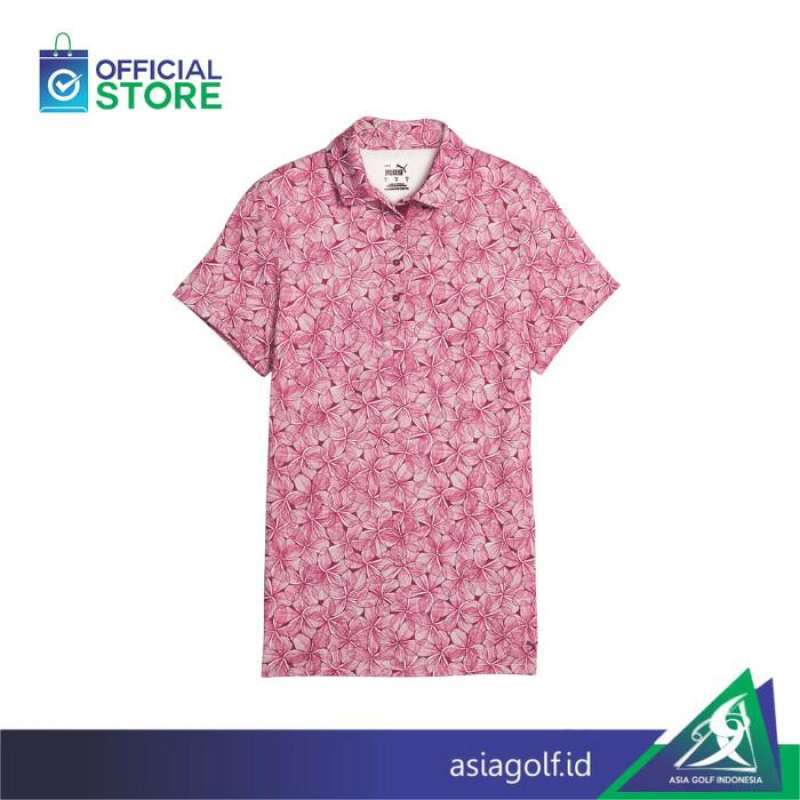 Ladies T Shirt Golf Puma Mattr Plumeria Golf Kaos Golf
