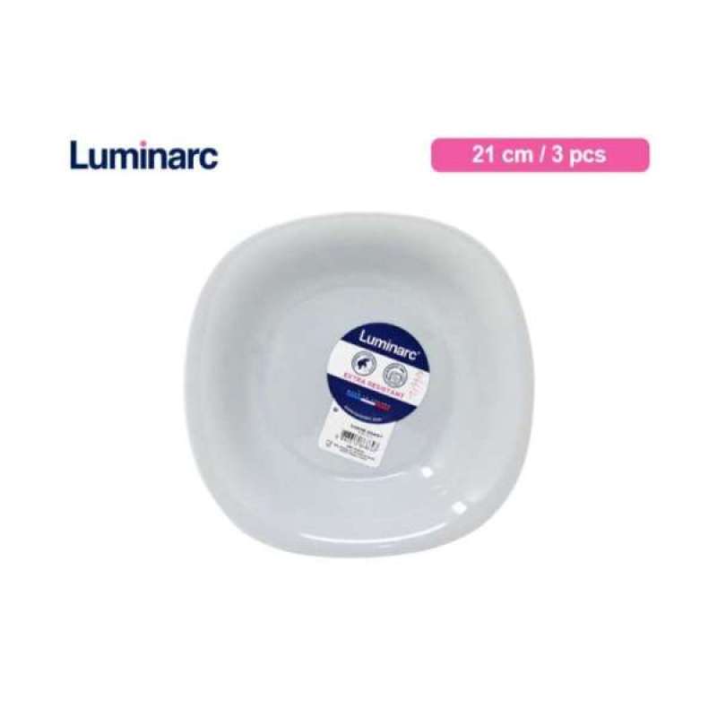 Luminarc Piatto Fondo In Vetro Nero 21 Cm – Extra Resistente, Rinforzato Con Ossido Di Alluminio, Lavabile In Lavastoviglie - 2