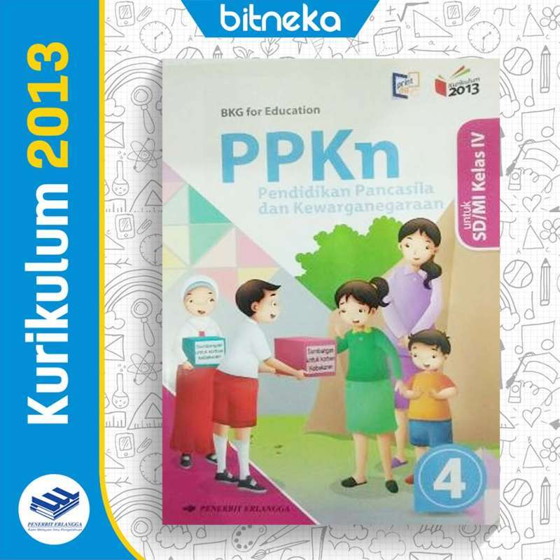 Promo Buku Teks PPkn SD/MI Kelas 4 K13 Erlangga Diskon 10 di Seller