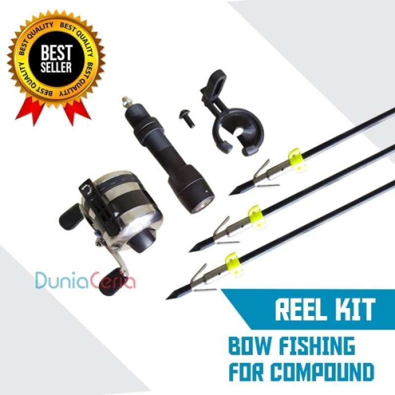 Jual Fullset Reel Kit Bow Fishing For Compound / Recurve Jx8000