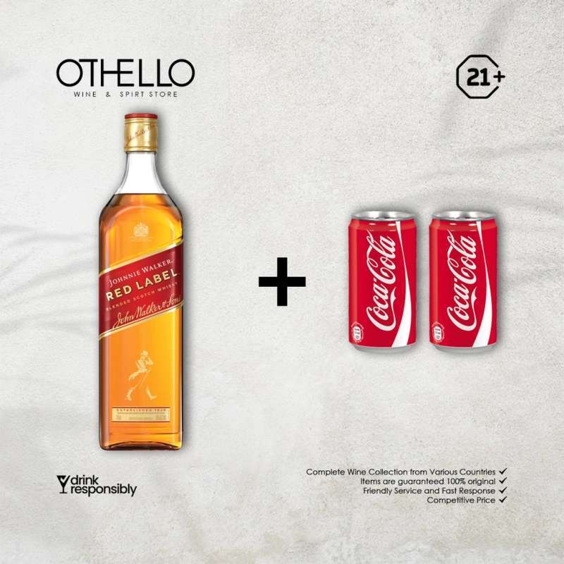 Jual Johnnie Walker Red Label + FREE MIXER di Seller Othello Surabaya