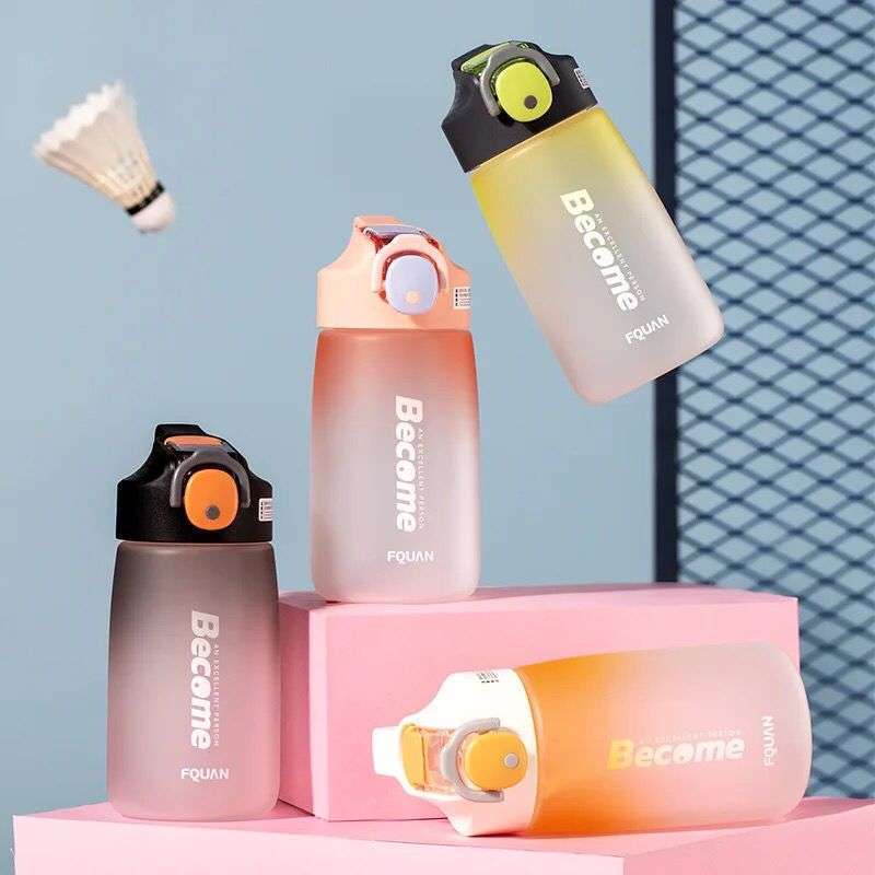 Jual Botol Minum Gradasi 650ml Botol Minum Rainbow Dengan Pegangan ...