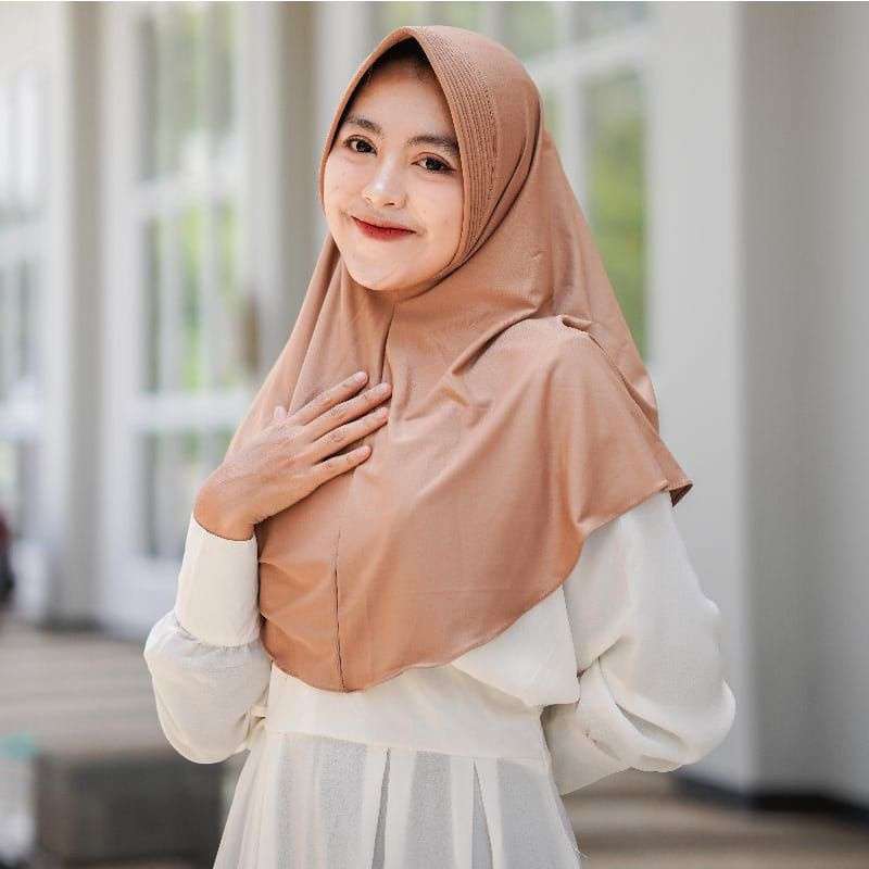 hijab bergo hamidah jersey