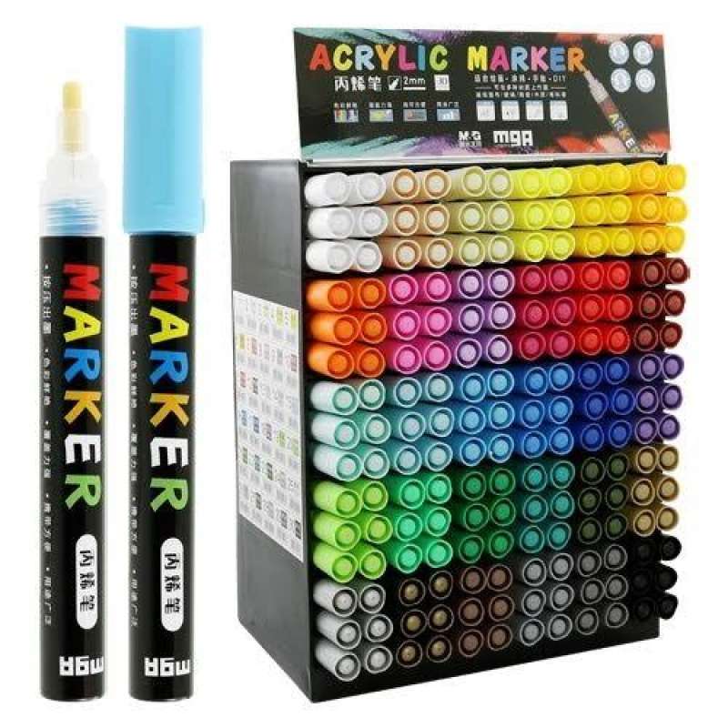 Jual M&G Acrylic Marker 30 Pilihan Warna Marker Multifungsi Segala
