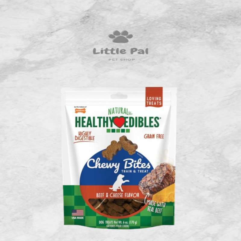 Promo Nylabone Healthy Edibles Chewy Bites Beef & Cheese Flavor 6