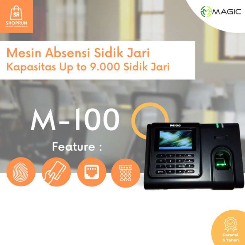 Promo Mesin Absen Fingerprint Mesin Absensi Sidik Jari Pin Magic M100 Promo Mesin Absen Fingerprint Mesin Absensi Sidik Jari Pin Magic M100