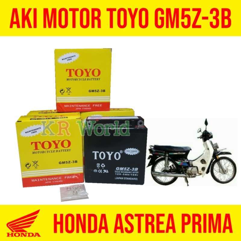 Promo AKI MOTOR HONDA ASTREA PRIMA MEREK TOYO GM5Z-3B 100% ORIGINAL