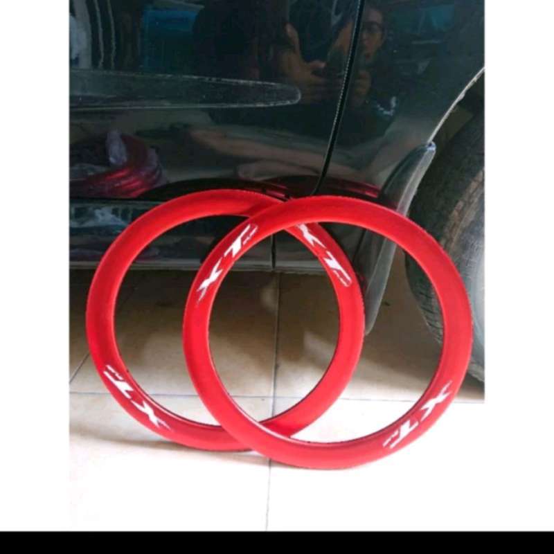 Jual Rims velg sepeda ukuran 20 murni xt splash Warna merah alloy 32 ...