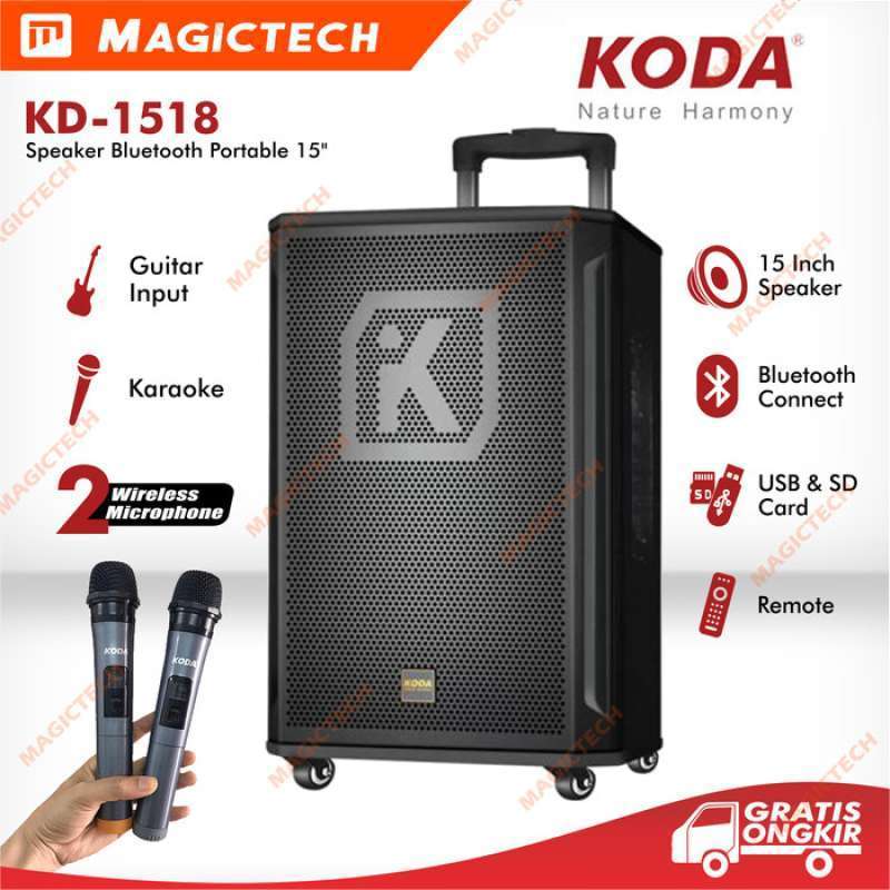KODA SPEAKER PORTABLE BLUETOOTH KARAOKE KD-1518 15