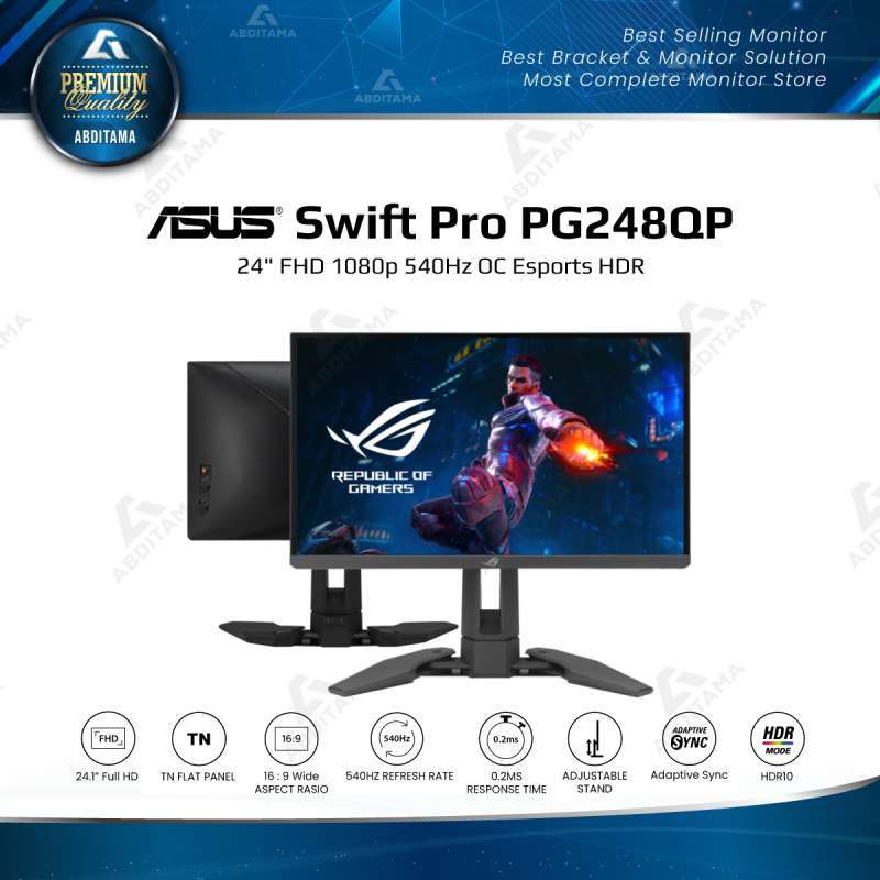 Jual Monitor Led Rog Swift Pro Pg248qp 24 Fhd 1080p 540hz Oc Esports ...