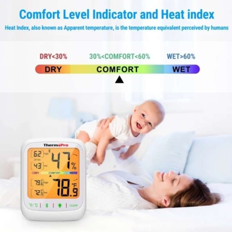 BTMETER BT-930A Bluetooth Thermo-Hygrometer – 80m Produktbild-Vorschau 4