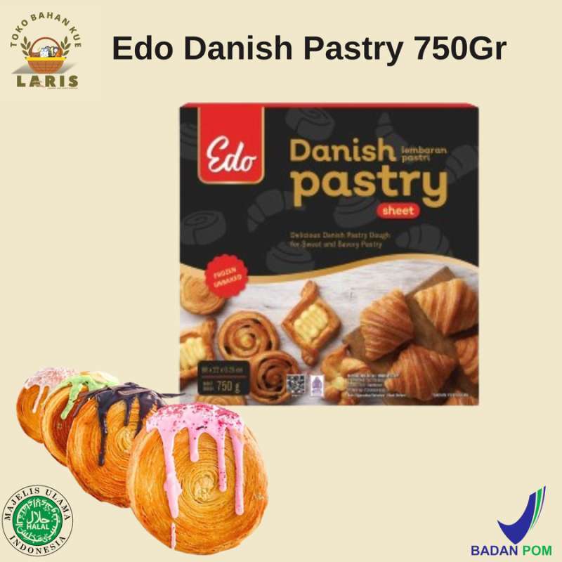 Edo Pastry Jual Edo Danish Pastry Sheet 750Gr di Seller Tobaku Laris - Sawojajar ...