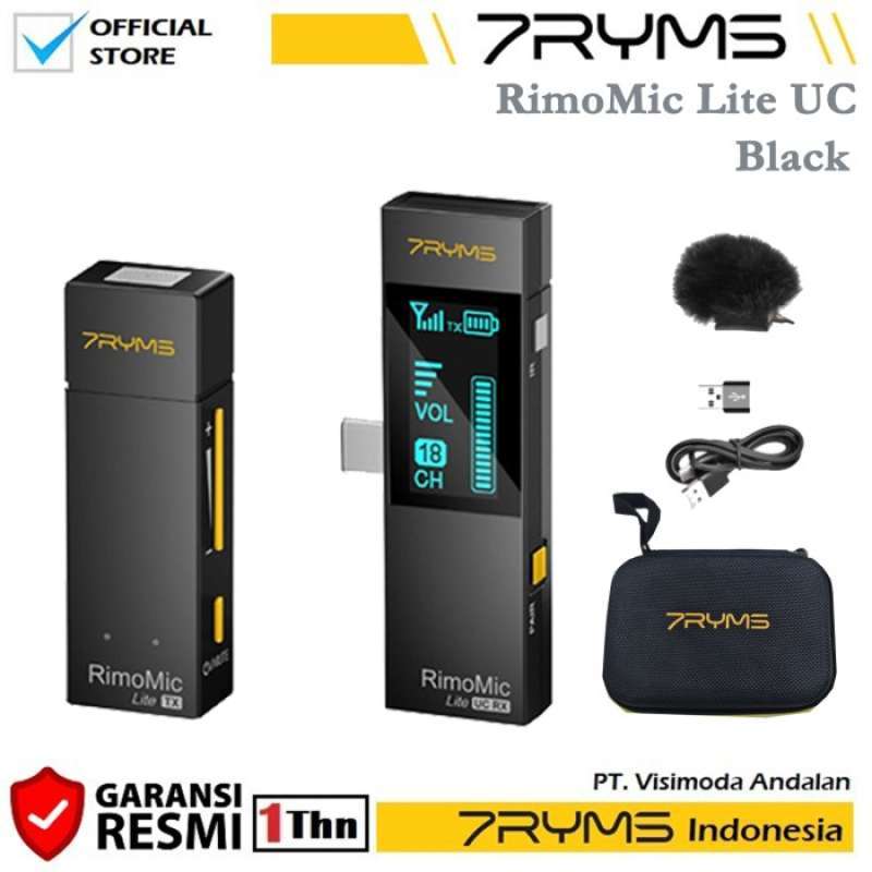 Promo 7RYMS RIMOMIC LITE UC MINI UHF WIRELESS MICROPHONE USB TYPE-C ...