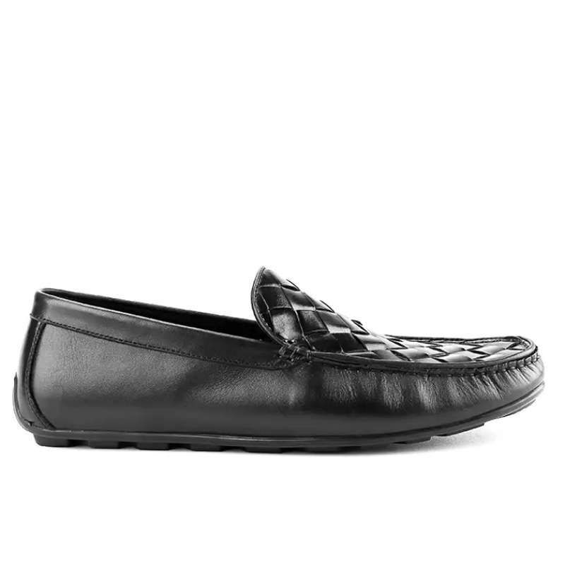 ANM03 SEPATU PRIA LOAFER ANDREW ORIGINAL LOAFERS SLIP ON PANSUS KULIT HITAM  BLACK
