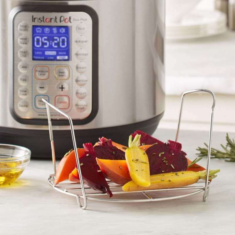 Steam rack with handles instant pot top