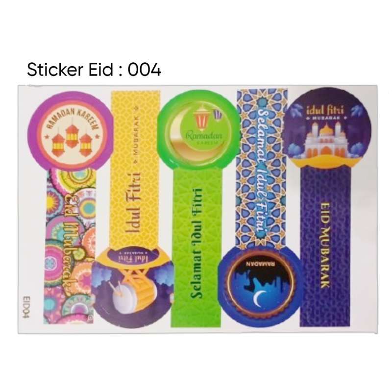 Promo Stiker Hadiah Lebaran Idul Fitri/sticker Hampers Toples Lebaran 6 ...