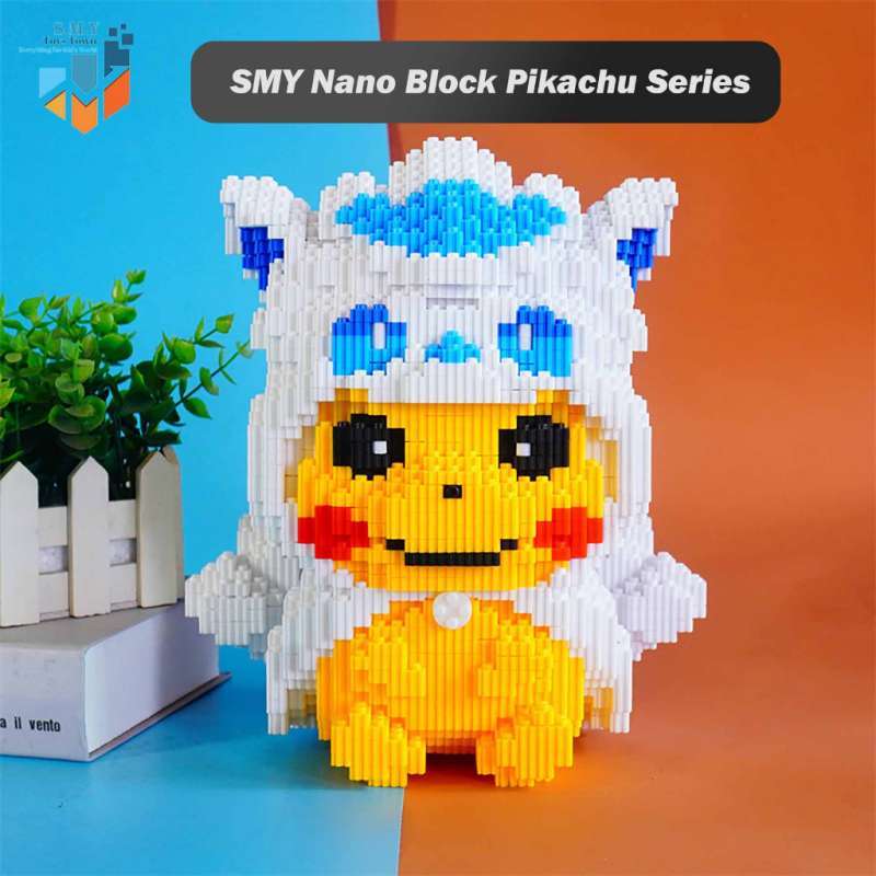 Promo Smy Nano Blocks Pikachu Cosplay Edition 3d Model, Mainan Blok ...