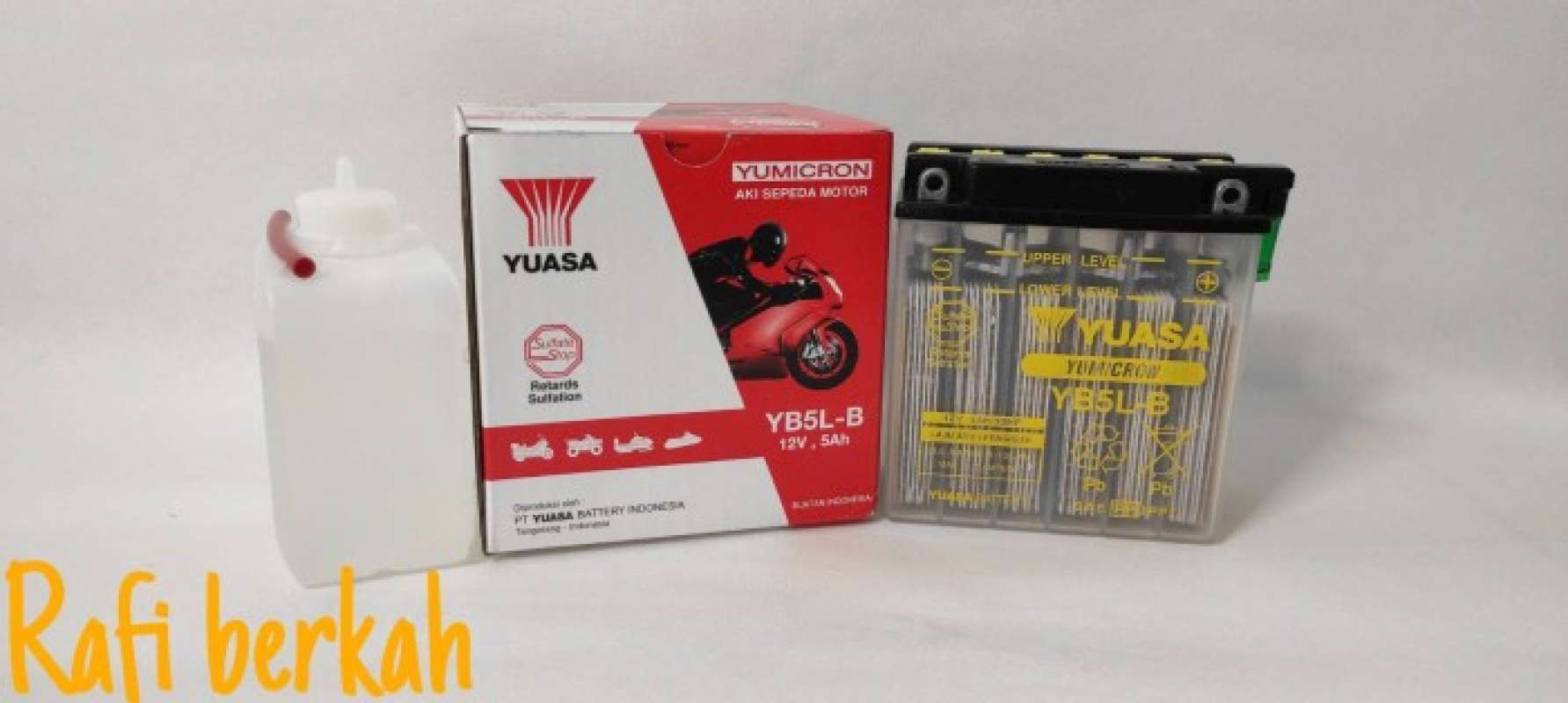 Promo Aki Motor Yamaha Jupiter MX-135 (old), Vega ZR, Smash YUASA YB5L