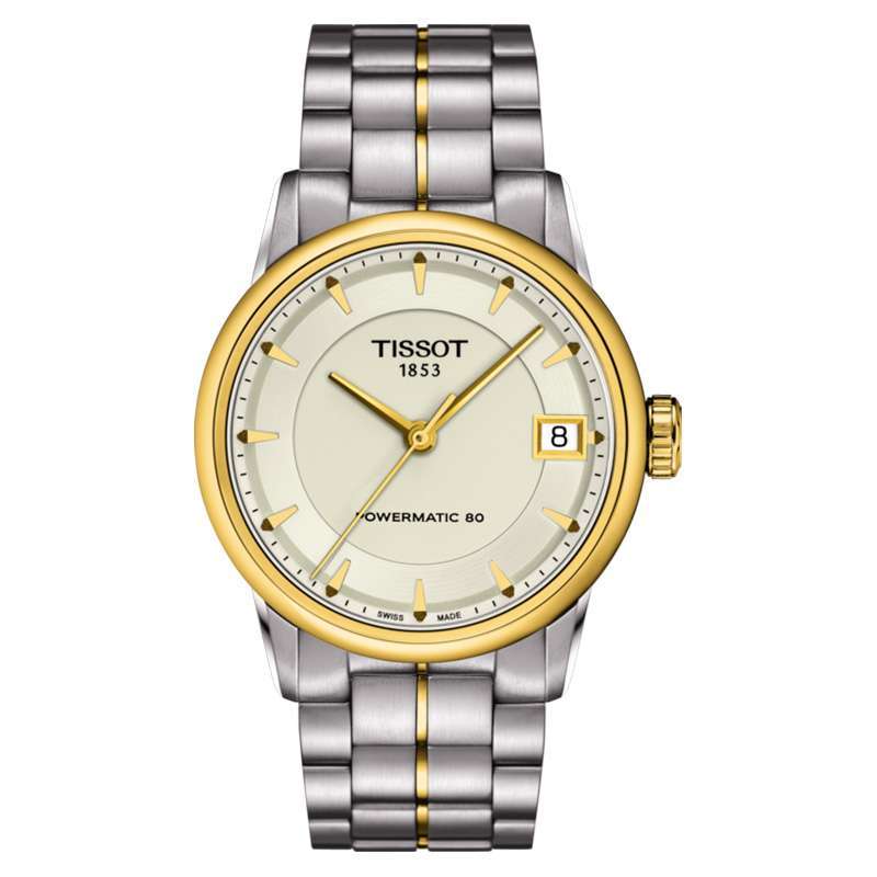 Tissot Luxury Powermatic 80 Green Dial Silver Steel Strap Watch For Men - T086.407.22.097.00 main image 0