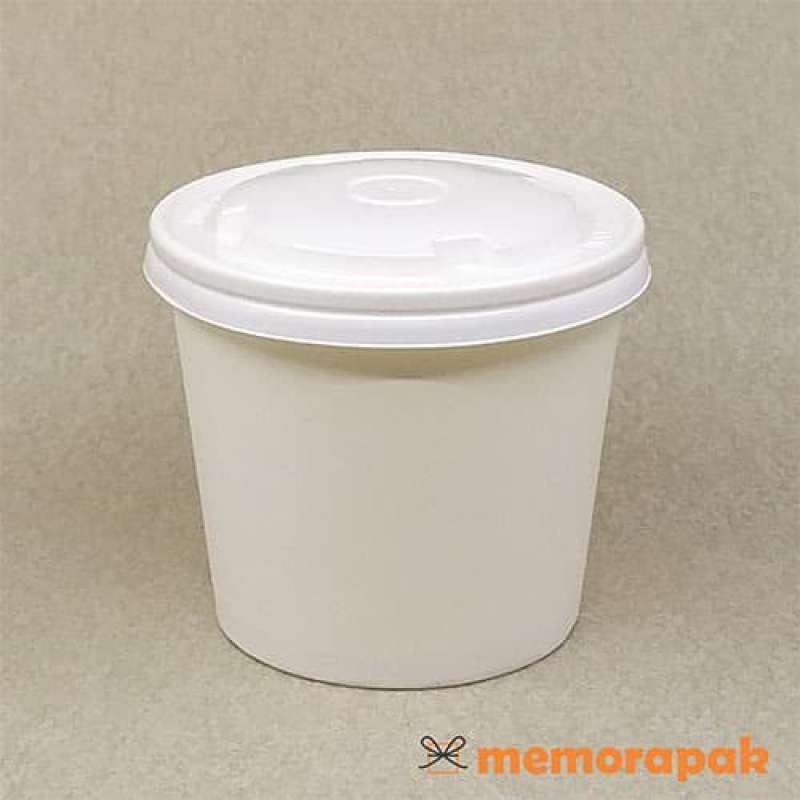 Promo Paper Soup Cup 20 Oz / Mangkok Kertas 600 Ml Spe + Tutup Diskon ...