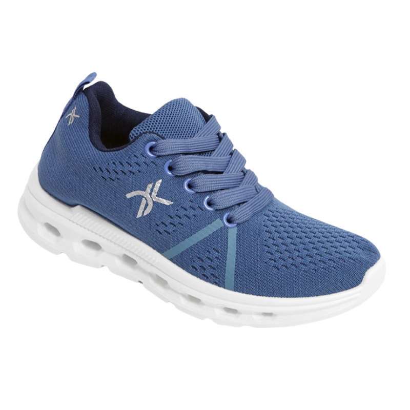 Kevin Sepatu Olahraga Sport Wanita Sneakers Rajut Slip On 589-071 Biru