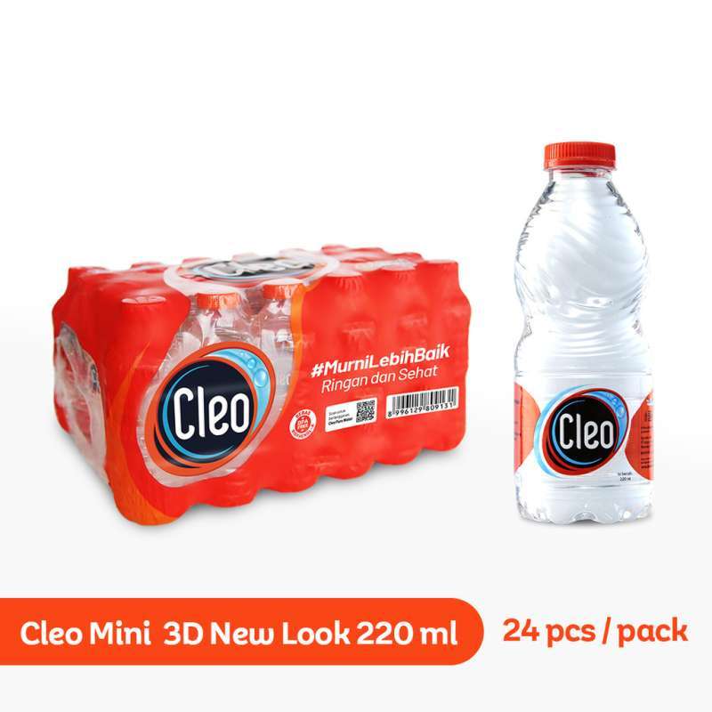 CLEO BOTOL MINI SMART 24 X  220 ML
