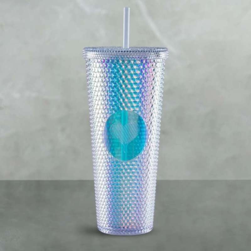 Promo NEW TUMBLER HEXAGONAL KOPI KENANGAN SIER GLASS PELANGI KRISTAL