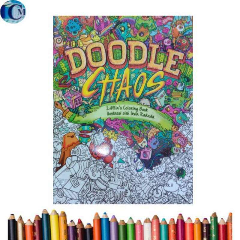 Jual Mewarnai Dewasa Adult Coloring Book Doodle Chaos & Doodle Fusion