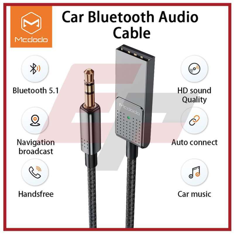 Promo Mcdodo Ca8700 Wireless Bluetooth Car Audio Receiver Speaker Head