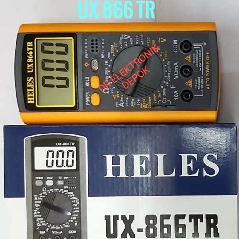 Promo Multimeter Avometer Multitester Digital Heles Ux 866 Tr Ux866tr