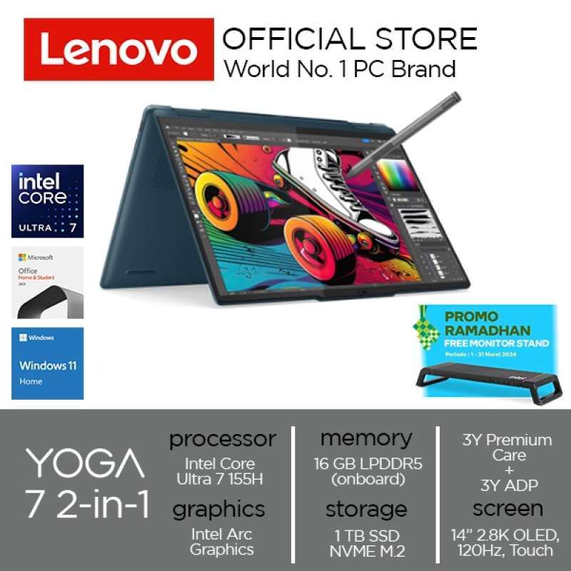 Palmrest Con Tastiera Retroilluminata US Per Lenovo Yoga 7 2-in-1 14IML9 – Grigio – 5CB1N97636