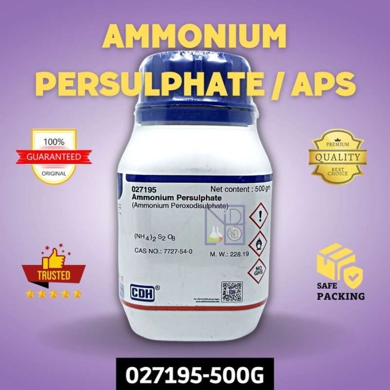 Promo Ammonium Persulphate (aps) (nh4)2s2o8, 500 Gram Diskon