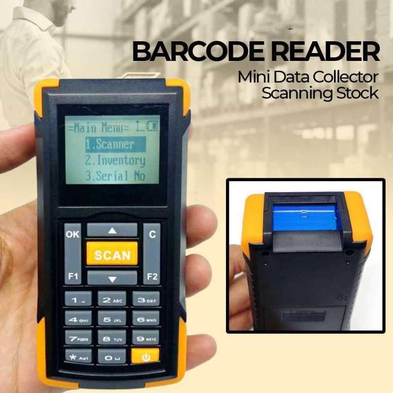 Jual Mini Data Collector Scanning Stock Barcode Reader 1d 933 Printer ...