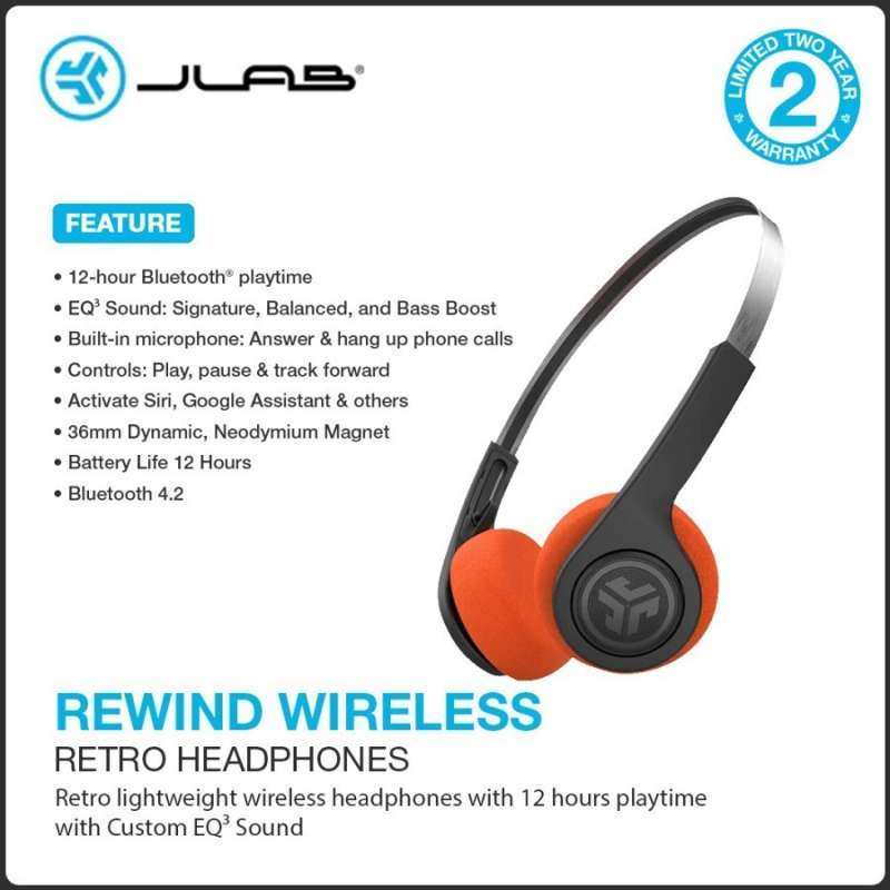 Jlab Rewind Wireless Retro Headphones Garansi Resmi Indonesia 🏷️ Harga ...