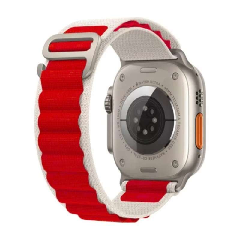 Promo Strap Apple Watch Ultra Alpine Loop Two Color Tali Jam Iwatch Se 9 8 7 1. Orange White Size 45mm Diskon 5 Di Seller Thallashop Cilandak Timur Kota Jakarta Selatan Blibli