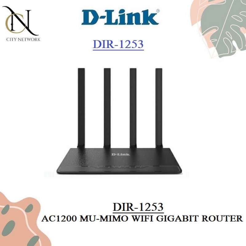 Cai Tai Router Jual D-link Dir-1253 Wireless Ac1200 Mu-mimo Wi-fi Gigabit Router ...