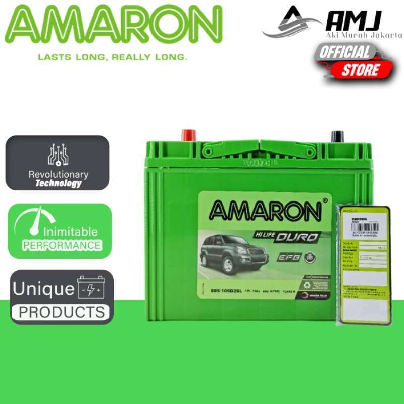 Promo Sale Aki Mobil Alphard Vellfire S95 / 105d26l Amaron Hi-life Duro