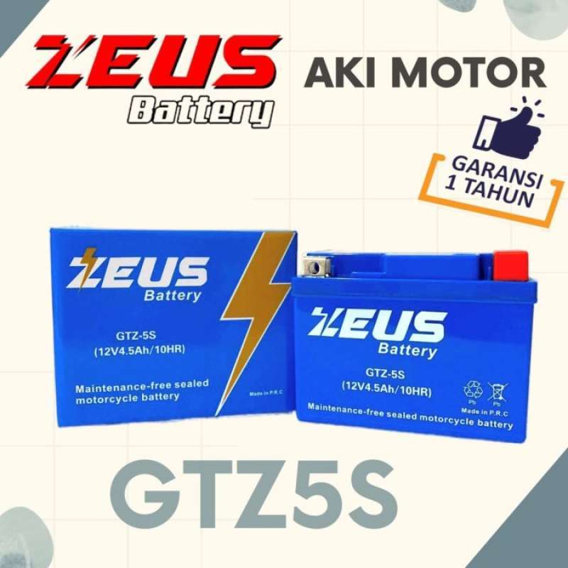 Promo Aki Motor | Accu Motor Zeus Gtz5s Aki Kering , , Kawasaki Diskon
