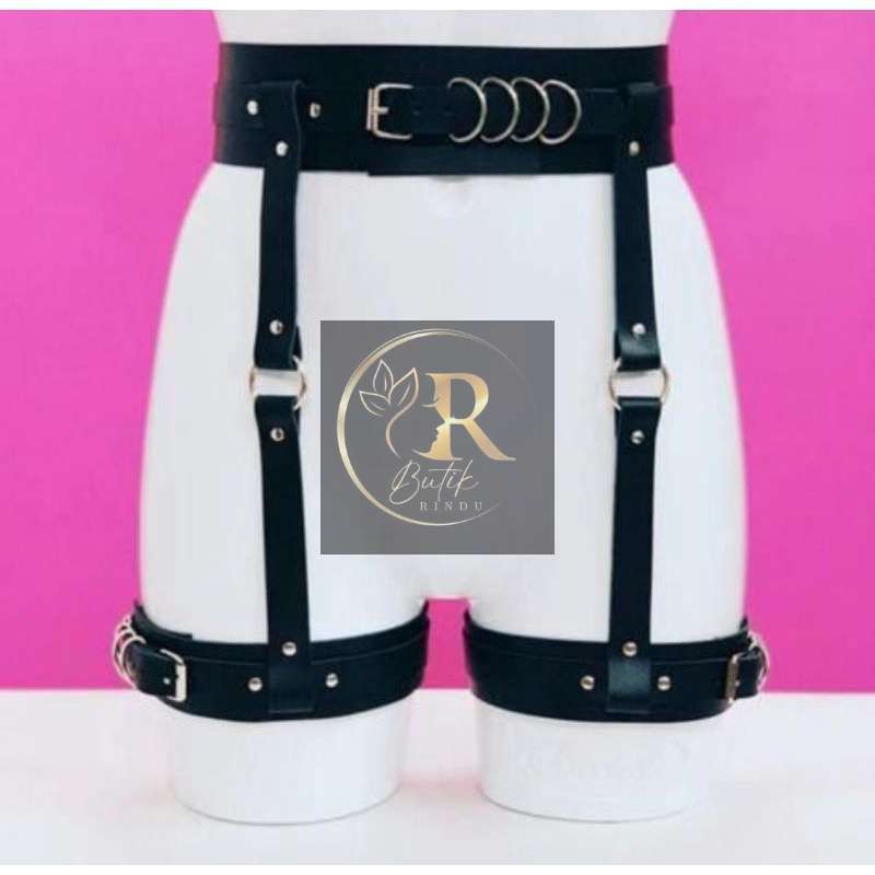 Jual Butik_rindu (joly) Body Belt Celana Metal Punk Japanese Style