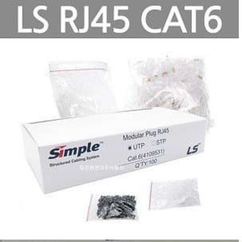 Promo Ls Modular Plug Rj45 Cat6 / Ls Connector Rg45 Cat6 Diskon 23% Di ...
