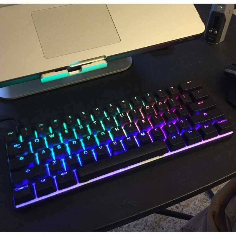 Jual Vortex Pok3r Rgb Mechanical Keyboard Vtg-6100 Alu Case Hotswap ...