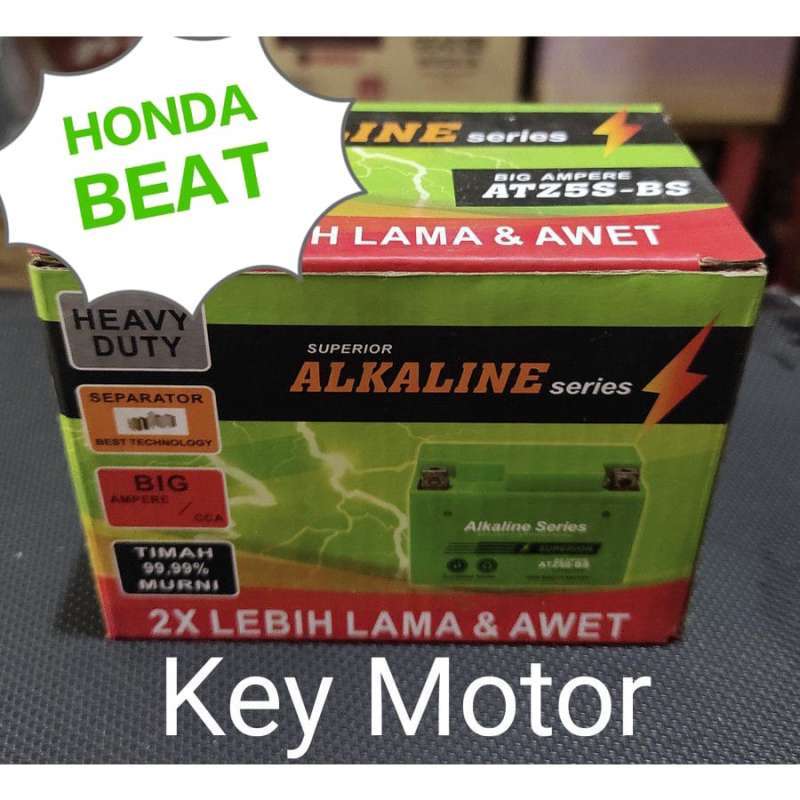 Jual Aki / Accu Kering Motor Honda Beat Alkaline Alkalin 5a 5 Ampere