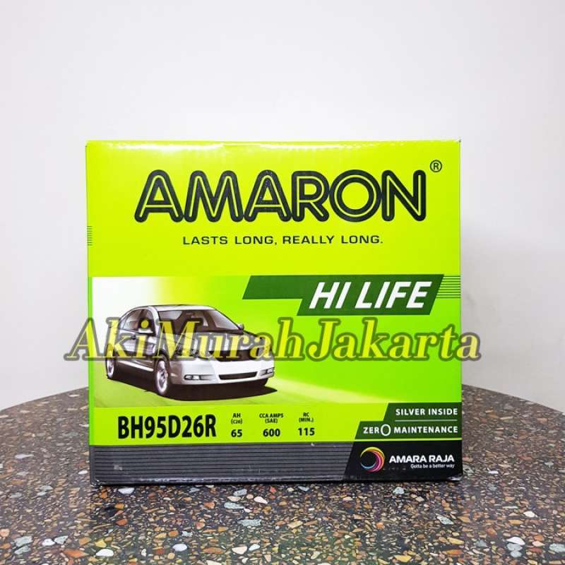 Promo Aki Mobil Kijang Kapsul Amaron Hi-life 95d26r / Ns70 12v 65ah