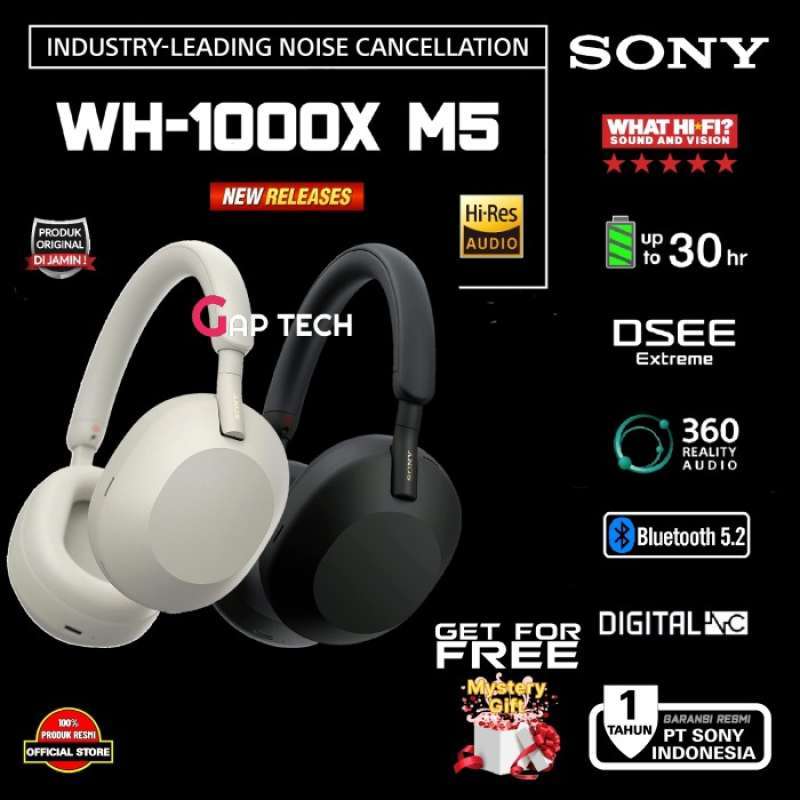 Daftar Harga Headphone Sony Whx1000 M5 Original Spesifikasi Lengkap Oktober 2024