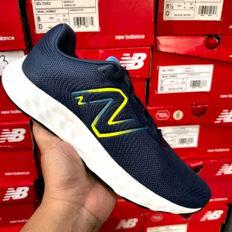 New balance 420 navy yellow best sale