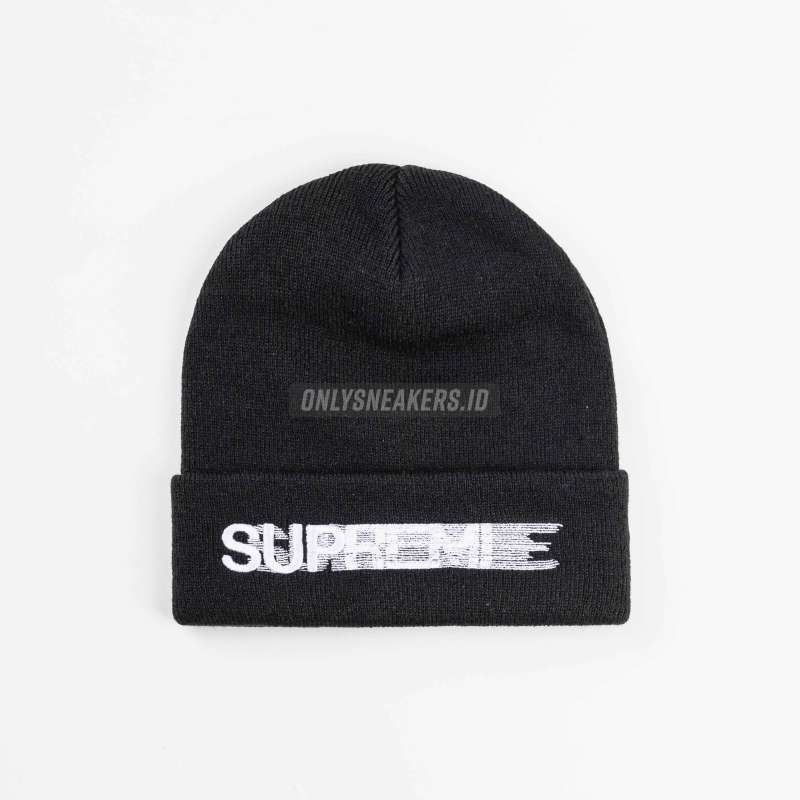 Supreme Sherpa Logo Beanie Black ビー Supreme Sherpa Logo Beanie (FW23) - $40